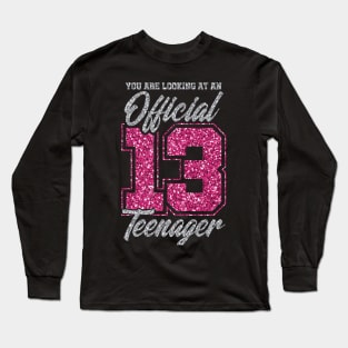 Official Teenager 13th Birthday Gift T-Shirt Long Sleeve T-Shirt